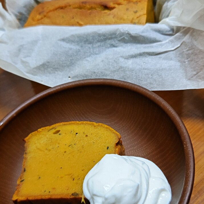 ワンボールで簡単！しっとり♪かぼちゃケーキ